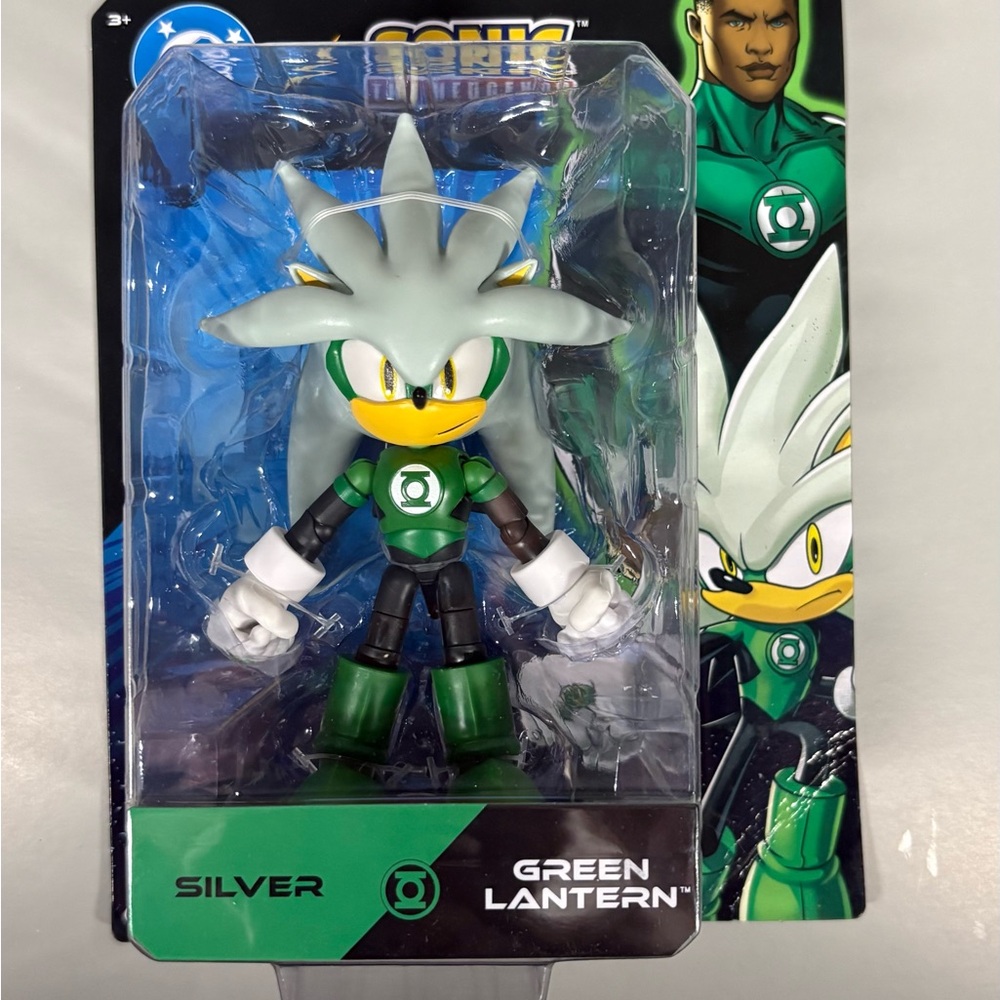 DCx Sonic The Hedgehog Silver as GREEN LANTERN 5” Action Figure